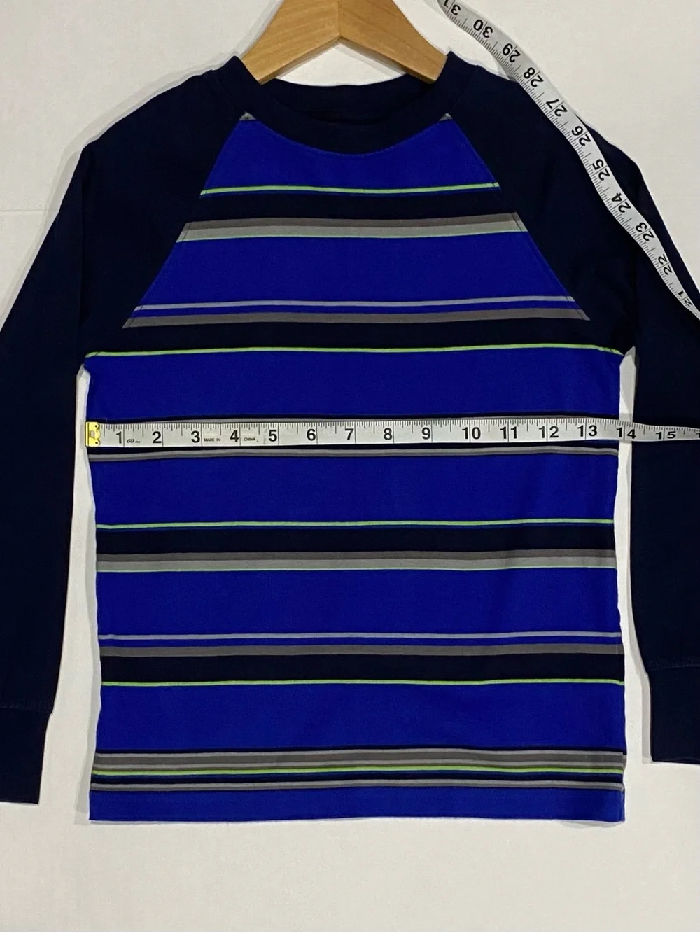 Gymboree Boys ‘Snowflake Fun’ Blue Striped Long Sleeve Top Size 6